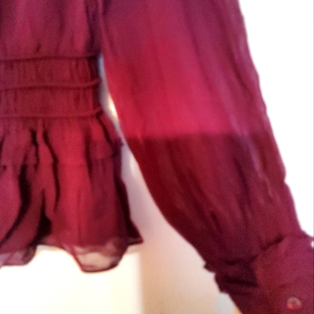 Chic Burgundy Blouse